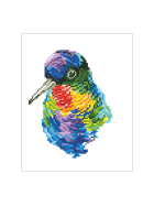 Diamond Painting Regenbogen Vogel