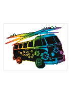 Diamond Painting Flower Power Bus