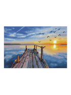 Diamond Painting Sonnenuntergang See