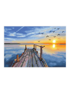 Diamond Painting Sonnenuntergang See