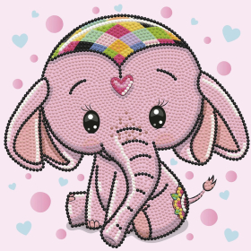 Diamond Painting Baby Elefant