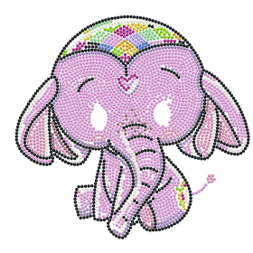 Diamond Painting Baby Elefant