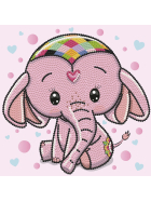 Diamond Painting Baby Elefant