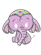 Diamond Painting Baby Elefant