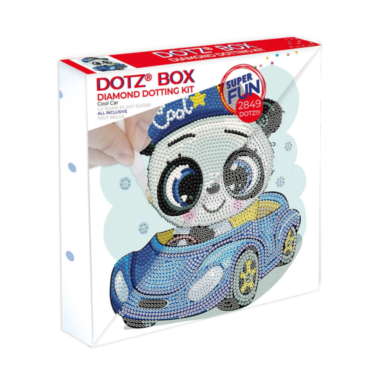 Diamond Painting Panda Auto