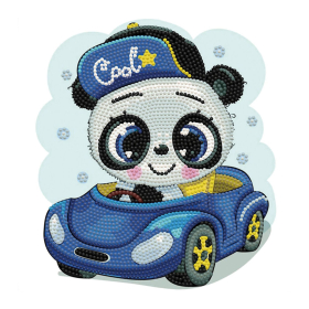 Diamond Painting Panda Auto