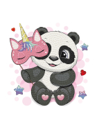 Diamond Painting Panda mit Maske
