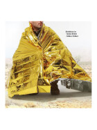 Outdoor Notfalldecke XL, 160x210 cm, Gold/Silber