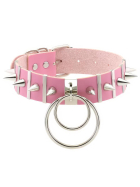 beKinky Halsband Spike Dom, pink