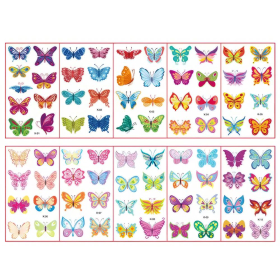 SchmetterlingeTattoos Kinder