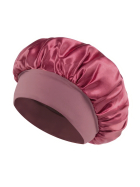 Satin Haarschlaf-Haube, Altrosa