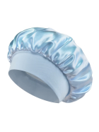 Satin Haarschlaf-Haube, Hellblau
