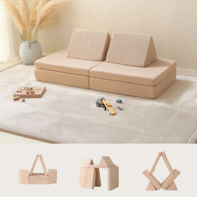 Hakuna Matte Kindersofa Teddy, modular, beige