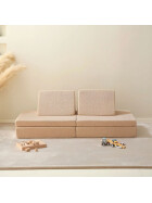 Hakuna Matte Kindersofa Teddy, modular, beige