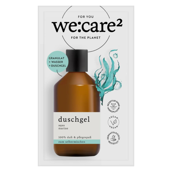 we:care2 Duschgel-Granulat, Aqua-Marine, 32 g