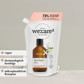 we:care2 Nachfüllbeutel Duschgel, Jasmin-Grüner Tee, 500 ml