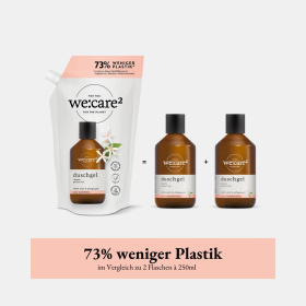we:care2 Nachfüllbeutel Duschgel, Jasmin-Grüner Tee, 500 ml