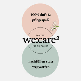 we:care2 Kennenlern-Set, Duschgel-Granulat, Jasmin-Grüner Tee & Aqua-Marine