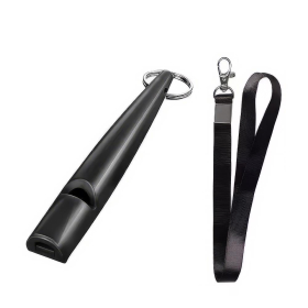 Hundepfeife X-Trainer mit Band, schwarz