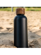 T&N Trinkflasche Edelstahl Wood Edition, 1000 ml, Anthracite