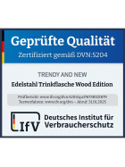 T&N Trinkflasche Edelstahl Wood Edition, 1000 ml, Anthracite