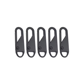 Universa Zipper Öse X1, 5er-Set, schwarz