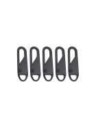 Universa Zipper Öse X1, 5er-Set, schwarz