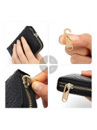 Universa Zipper Öse X1, 5er-Set, schwarz