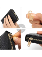 Universa Zipper Öse X1, 5er-Set, anthrazit
