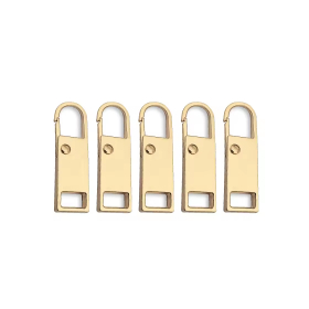 Universa Zipper Öse X2, 5er-Set, gold