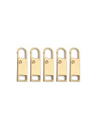 Universa Zipper Öse X2, 5er-Set, gold