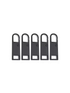Universa Zipper Öse X2, 5er-Set, schwarz