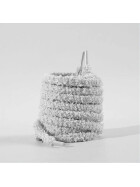 Fuzzy Laces, Plüsch-Schnürsenkel, grau