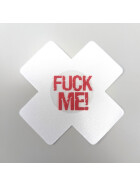 beKinky Nippel-Sticker Fuck Me, weiss
