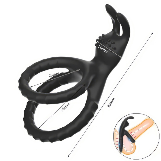 beKinky Power Ball Klit Master Penisring Mega