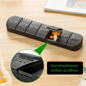 Woche Tablettenbox, weiss