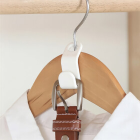 Kleiderbügel Erweiterung Verbindungshaken Organizer, weiss