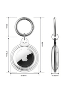 Protect Apple Arittag Hülle X1, transparent/blau