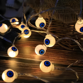 Lichterkette Halloween Horror Augen