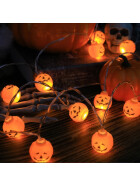 Lichterkette Halloween Kürbis