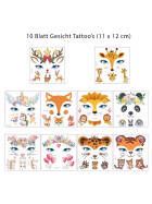 Fantastische Gesichts-Tatoos, 10 Bögen
