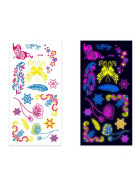 Fluoreszierende Tattoos Party Garden