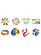 Party-LoveTattoos, 8er-Set