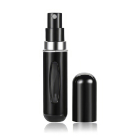 Mini Parfümzerstäuber Flasche, 10 ml, schwarz