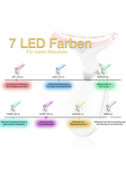 7in1 LED Lichttherapie f&uuml;r Hals- & Gesicht, rot