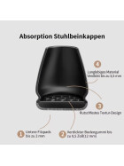 Profi Stuhlbein Silikon Filz Stulpen, 4er-Set, L, schwarz-grau