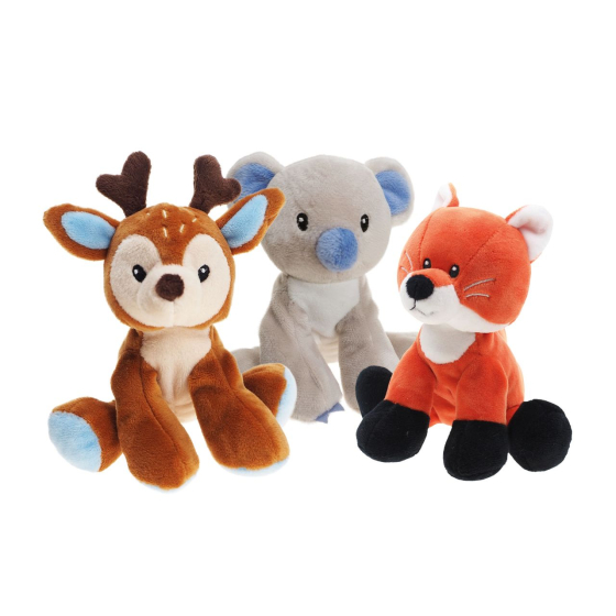 Pl&uuml;schtier Reh, Fuchs, Koala 15cm ass.