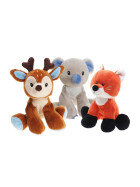 Pl&uuml;schtier Reh, Fuchs, Koala 15cm ass.