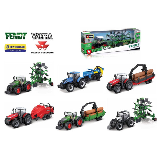 Traktoren mit Anh&auml;nger assortiert