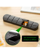 Tablettenbox Set 2+2, schwarz